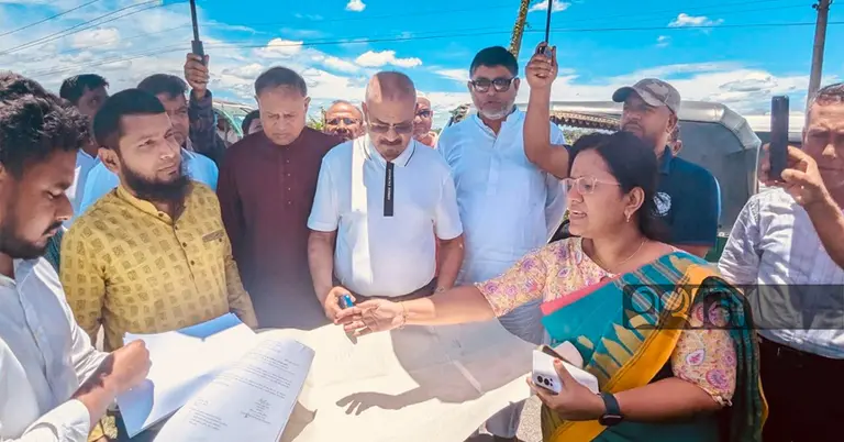 বিভাগীয় স্টেডিয়াম ও বিকেএসপির সম্ভাব্য স্থান পরিদর্শন